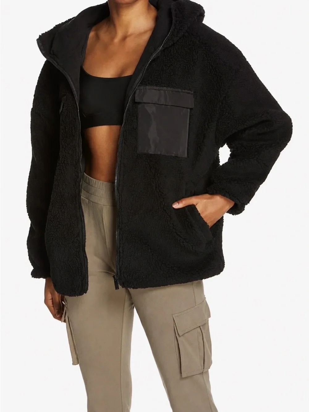 Alo Yoga Cargo Sherpa Jacket Size X Small